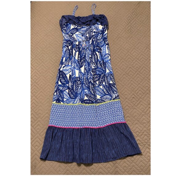 Cat & Jack Other - Cat & Jack Summer Long Dress - Girls Size L -  Blue Leaf